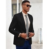 image:imageCOOFANDY Mens Casual Blazer Slim Fit Sport Coat Lightweight Two Button Suit JacketsBlack