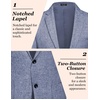image:imageCOOFANDY Mens Casual Blazer Slim Fit Sport Coat Lightweight Two Button Suit JacketsBlue