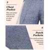 image:imageCOOFANDY Mens Casual Blazer Slim Fit Sport Coat Lightweight Two Button Suit JacketsBlue