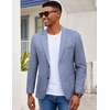 image:imageCOOFANDY Mens Casual Blazer Slim Fit Sport Coat Lightweight Two Button Suit JacketsBlue
