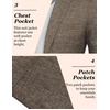image:imageCOOFANDY Mens Casual Blazer Slim Fit Sport Coat Lightweight Two Button Suit JacketsBrown