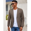 image:imageCOOFANDY Mens Casual Blazer Slim Fit Sport Coat Lightweight Two Button Suit JacketsBrown