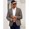 image:imageCOOFANDY Mens Casual Blazer Slim Fit Sport Coat Lightweight Two Button Suit JacketsBrown