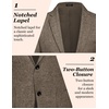 image:imageCOOFANDY Mens Casual Blazer Slim Fit Sport Coat Lightweight Two Button Suit JacketsBrown