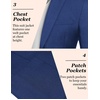 image:imageCOOFANDY Mens Casual Blazer Slim Fit Sport Coat Lightweight Two Button Suit JacketsBroyal Blue