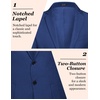 image:imageCOOFANDY Mens Casual Blazer Slim Fit Sport Coat Lightweight Two Button Suit JacketsBroyal Blue