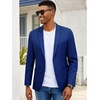 image:imageCOOFANDY Mens Casual Blazer Slim Fit Sport Coat Lightweight Two Button Suit JacketsBroyal Blue