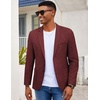 image:imageCOOFANDY Mens Casual Blazer Slim Fit Sport Coat Lightweight Two Button Suit JacketsBurgundy