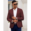 image:imageCOOFANDY Mens Casual Blazer Slim Fit Sport Coat Lightweight Two Button Suit JacketsBurgundy