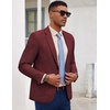 image:imageCOOFANDY Mens Casual Blazer Slim Fit Sport Coat Lightweight Two Button Suit JacketsBurgundy
