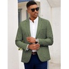 image:imageCOOFANDY Mens Casual Blazer Slim Fit Sport Coat Lightweight Two Button Suit JacketsDark Green