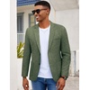 image:imageCOOFANDY Mens Casual Blazer Slim Fit Sport Coat Lightweight Two Button Suit JacketsDark Green