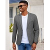 image:imageCOOFANDY Mens Casual Blazer Slim Fit Sport Coat Lightweight Two Button Suit JacketsGray