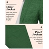 image:imageCOOFANDY Mens Casual Blazer Slim Fit Sport Coat Lightweight Two Button Suit JacketsGreen