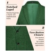 image:imageCOOFANDY Mens Casual Blazer Slim Fit Sport Coat Lightweight Two Button Suit JacketsGreen