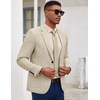 image:imageCOOFANDY Mens Casual Blazer Slim Fit Sport Coat Lightweight Two Button Suit JacketsKhaki
