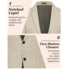 image:imageCOOFANDY Mens Casual Blazer Slim Fit Sport Coat Lightweight Two Button Suit JacketsKhaki