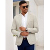 image:imageCOOFANDY Mens Casual Blazer Slim Fit Sport Coat Lightweight Two Button Suit JacketsLight Grey