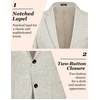 image:imageCOOFANDY Mens Casual Blazer Slim Fit Sport Coat Lightweight Two Button Suit JacketsLight Grey