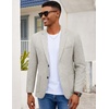 image:imageCOOFANDY Mens Casual Blazer Slim Fit Sport Coat Lightweight Two Button Suit JacketsLight Grey