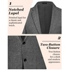 image:imageCOOFANDY Mens Casual Blazer Slim Fit Sport Coat Lightweight Two Button Suit JacketsLinen Black