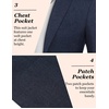 image:imageCOOFANDY Mens Casual Blazer Slim Fit Sport Coat Lightweight Two Button Suit JacketsNavy Blue