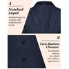 image:imageCOOFANDY Mens Casual Blazer Slim Fit Sport Coat Lightweight Two Button Suit JacketsNavy Blue