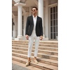 image:imageCOOFANDY Mens Casual Blazer Slim Fit Sport Coat Lightweight Two Button Suit JacketsPlaid Blazer Black