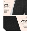 image:imageCOOFANDY Mens Casual Blazer Slim Fit Sport Coat Lightweight Two Button Suit JacketsPlaid Blazer Black