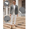 image:imageCOOFANDY Mens Casual Blazer Slim Fit Sport Coat Lightweight Two Button Suit JacketsPlaid Blazer Dark Gray