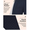 image:imageCOOFANDY Mens Casual Blazer Slim Fit Sport Coat Lightweight Two Button Suit JacketsPlaid Blazer Navy Blue