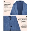 image:imageCOOFANDY Mens Casual Blazer Slim Fit Sport Coat Lightweight Two Button Suit JacketsRoyal Blue