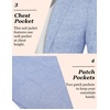 image:imageCOOFANDY Mens Casual Blazer Slim Fit Sport Coat Lightweight Two Button Suit JacketsSky Blue