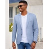 image:imageCOOFANDY Mens Casual Blazer Slim Fit Sport Coat Lightweight Two Button Suit JacketsSky Blue