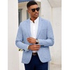 image:imageCOOFANDY Mens Casual Blazer Slim Fit Sport Coat Lightweight Two Button Suit JacketsSky Blue