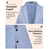 image:imageCOOFANDY Mens Casual Blazer Slim Fit Sport Coat Lightweight Two Button Suit JacketsSky Blue