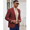 image:imageCOOFANDY Mens Casual Blazer Slim Fit Sport Coat Lightweight Two Button Suit JacketsWine Red