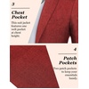 image:imageCOOFANDY Mens Casual Blazer Slim Fit Sport Coat Lightweight Two Button Suit JacketsWine Red