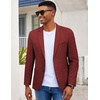 image:imageCOOFANDY Mens Casual Blazer Slim Fit Sport Coat Lightweight Two Button Suit JacketsWine Red