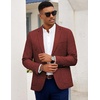 image:imageCOOFANDY Mens Casual Blazer Slim Fit Sport Coat Lightweight Two Button Suit JacketsWine Red