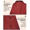 image:imageCOOFANDY Mens Casual Blazer Slim Fit Sport Coat Lightweight Two Button Suit JacketsWine Red