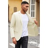 image:imageCOOFANDY Mens Casual Blazer Slim Fit Suit Jacket Lightweight Knit Sport Coat Two Button Blazer JacketBeige