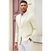 image:imageCOOFANDY Mens Casual Blazer Slim Fit Suit Jacket Lightweight Knit Sport Coat Two Button Blazer JacketBeige