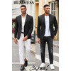 image:imageCOOFANDY Mens Casual Blazer Slim Fit Suit Jacket Lightweight Knit Sport Coat Two Button Blazer JacketBlack