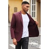 image:imageCOOFANDY Mens Casual Blazer Slim Fit Suit Jacket Lightweight Knit Sport Coat Two Button Blazer JacketBurgundy