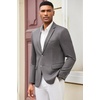 image:imageCOOFANDY Mens Casual Blazer Slim Fit Suit Jacket Lightweight Knit Sport Coat Two Button Blazer JacketDark Grey