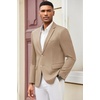image:imageCOOFANDY Mens Casual Blazer Slim Fit Suit Jacket Lightweight Knit Sport Coat Two Button Blazer JacketKhaki