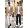 image:imageCOOFANDY Mens Casual Blazer Slim Fit Suit Jacket Lightweight Knit Sport Coat Two Button Blazer JacketKhaki
