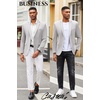 image:imageCOOFANDY Mens Casual Blazer Slim Fit Suit Jacket Lightweight Knit Sport Coat Two Button Blazer JacketLight Grey