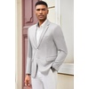image:imageCOOFANDY Mens Casual Blazer Slim Fit Suit Jacket Lightweight Knit Sport Coat Two Button Blazer JacketLight Grey